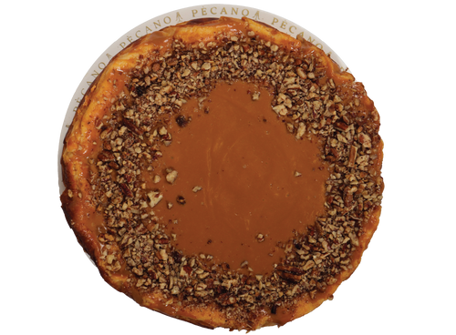 Pay de queso con dulce de leche entero