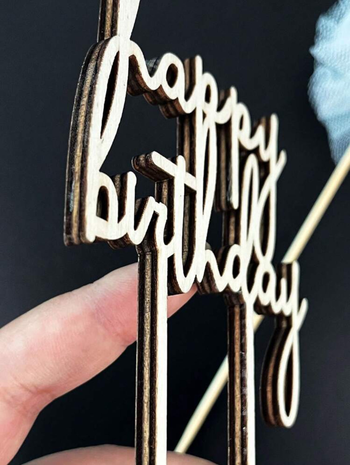 Happy Birthday Cake Topper