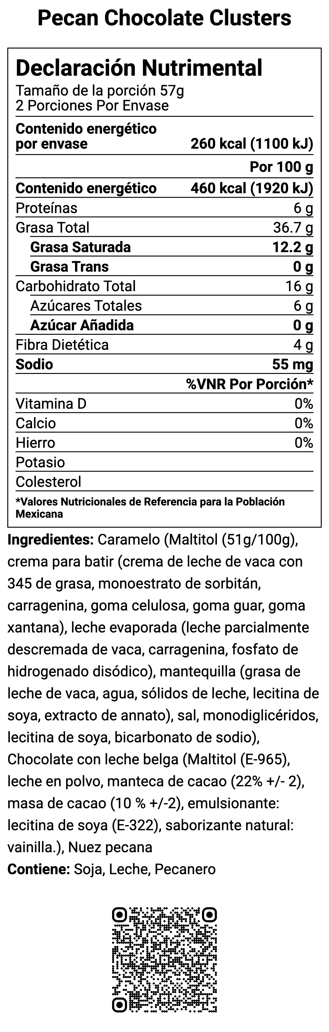 Tabla nutrimental
