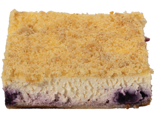 Vanilla berry cheesecake square